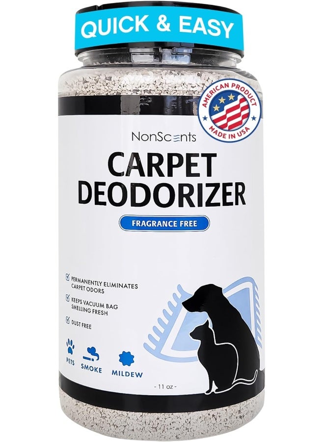 NonScents Carpet Odor Eliminator - Pet and Dog Carpet Deodorizer - Outperforms Baking Soda - Image 1